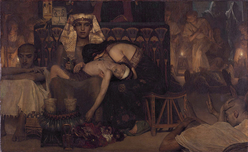 800px-1872_Lawrence_Alma-Tadema_-_Death_of_the_Pharaoh_Firstborn_son