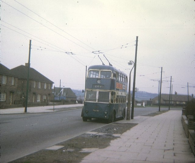 Bradford_Trolleybus_at_Buttershaw_Terminus_-_geograph.org.uk_-_1537919